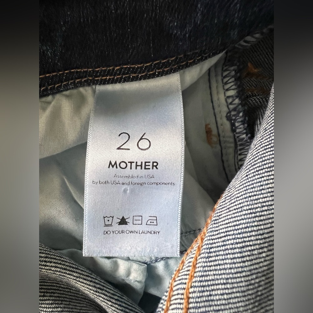 RARE Mother The Tie Back Hustler Ankle Fray Jumpsuit Pardon My French Size 26 - Picture 10 of 11